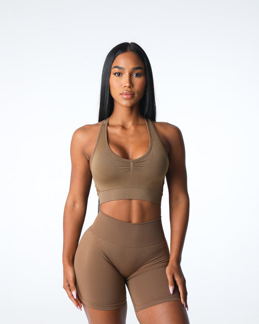 Women Toasted Almond Rise Seamless Bra | NVGTN