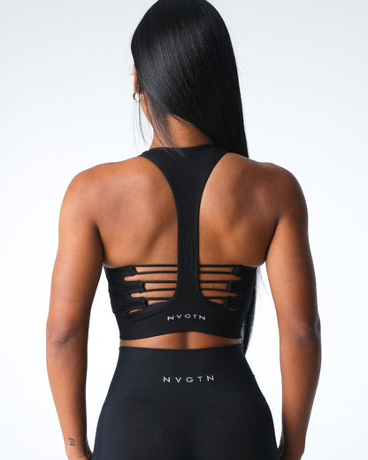 Women Black Resilience Seamless Bra | NVGTN
