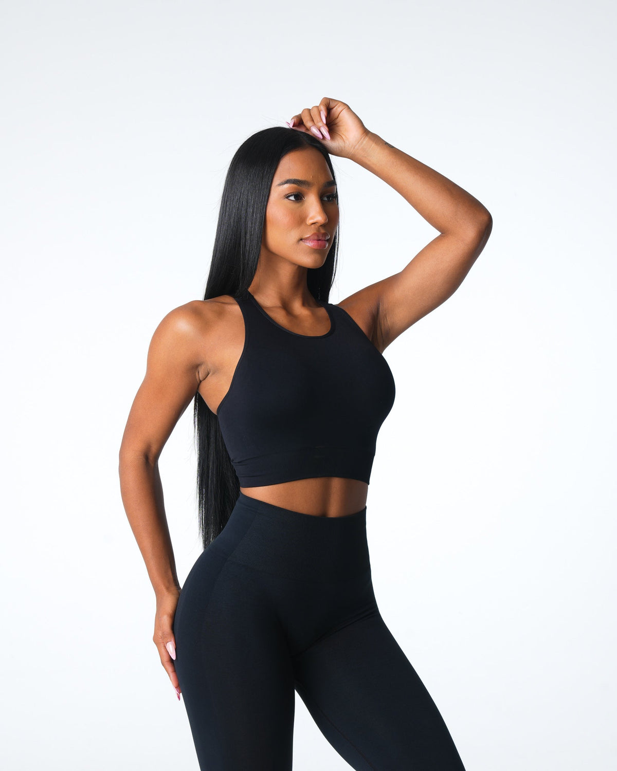 Women Black Resilience Seamless Bra | NVGTN