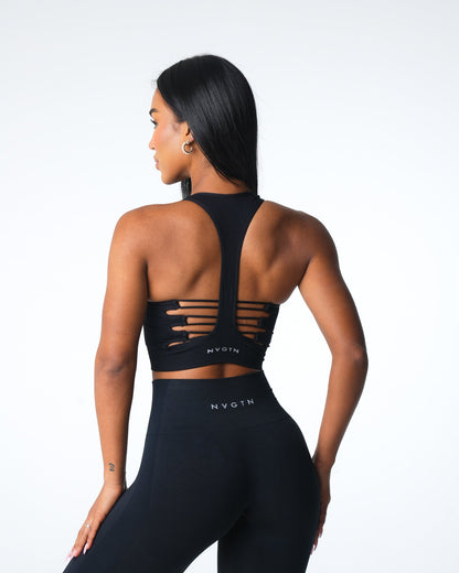 Women Black Resilience Seamless Bra | NVGTN