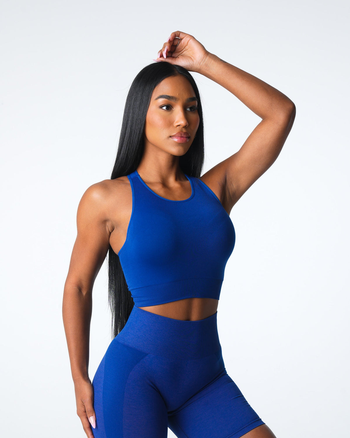 Women Azure Blue Resilience Seamless Bra | NVGTN