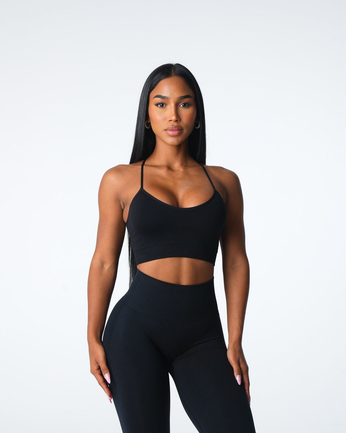 Women Black Cascade Seamless Bra | NVGTN