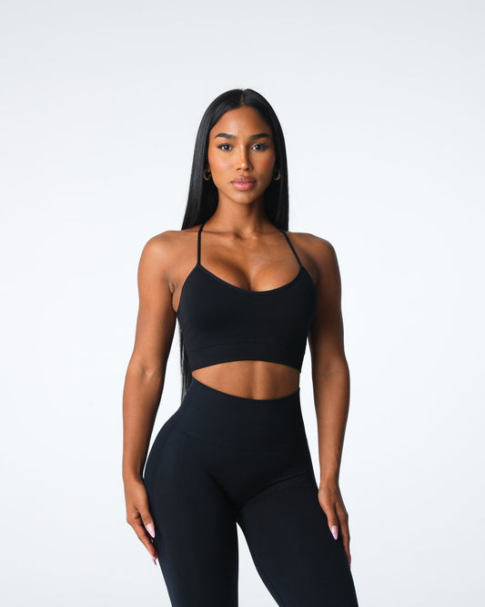 Women Black Cascade Seamless Bra | NVGTN