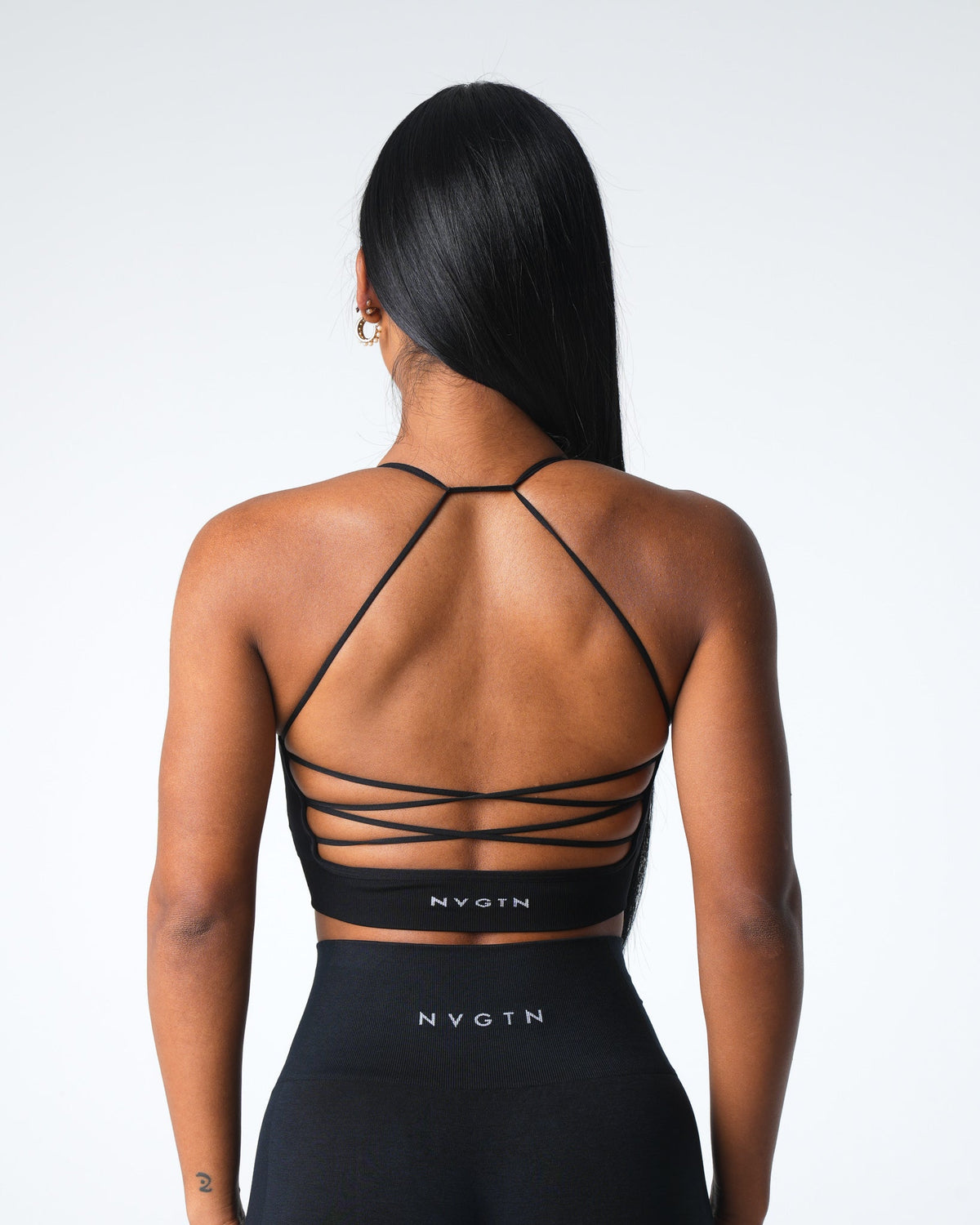 Women Black Cascade Seamless Bra | NVGTN