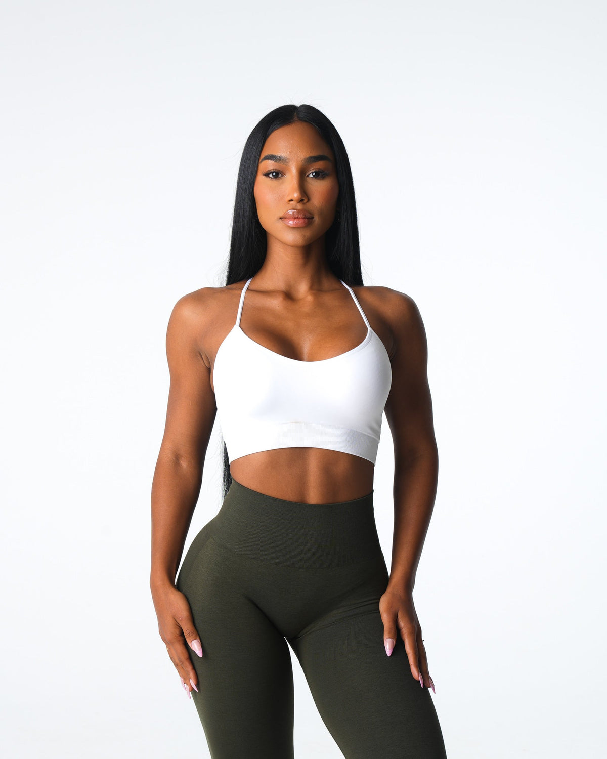 Women White Cascade Seamless Bra | NVGTN
