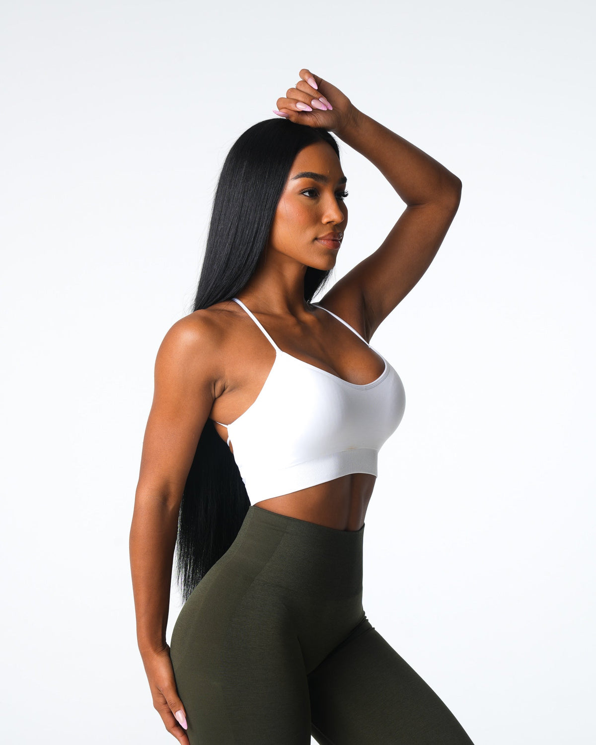 Women White Cascade Seamless Bra | NVGTN