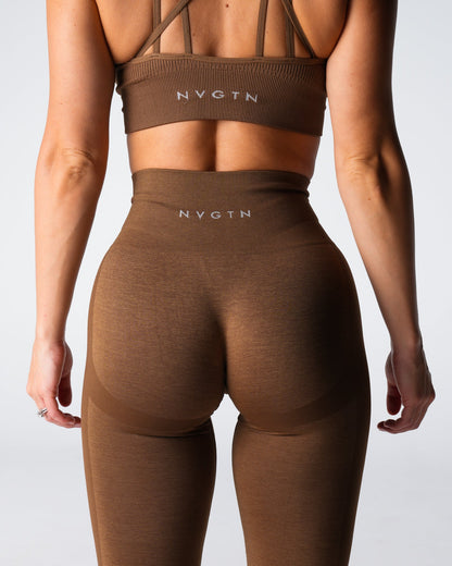 Women Mocha Performance Seamless Leggings | NVGTN