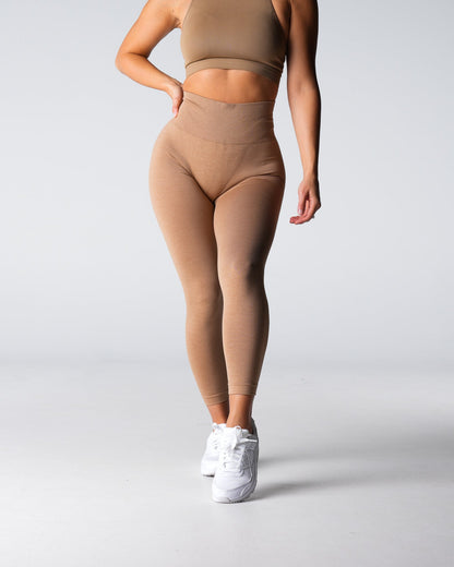 Women Beige Shape Seamless Leggings | NVGTN
