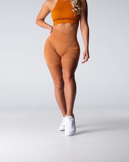 Women Terracotta Contour Seamless Shorts | NVGTN