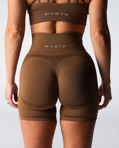Women Mocha Contour 2.0 Seamless Shorts | NVGTN