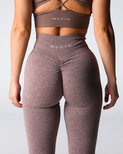 Women Cocoa Scrunch Seamless Leggings | NVGTN