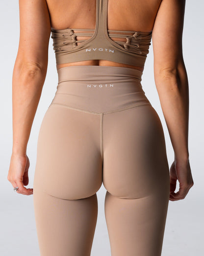 Women Beige Signature 2.0 Leggings | NVGTN