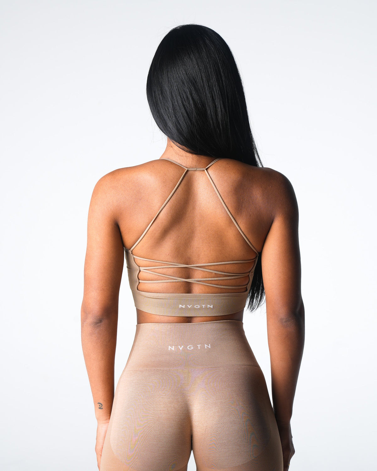 Women Beige Cascade Seamless Bra | NVGTN