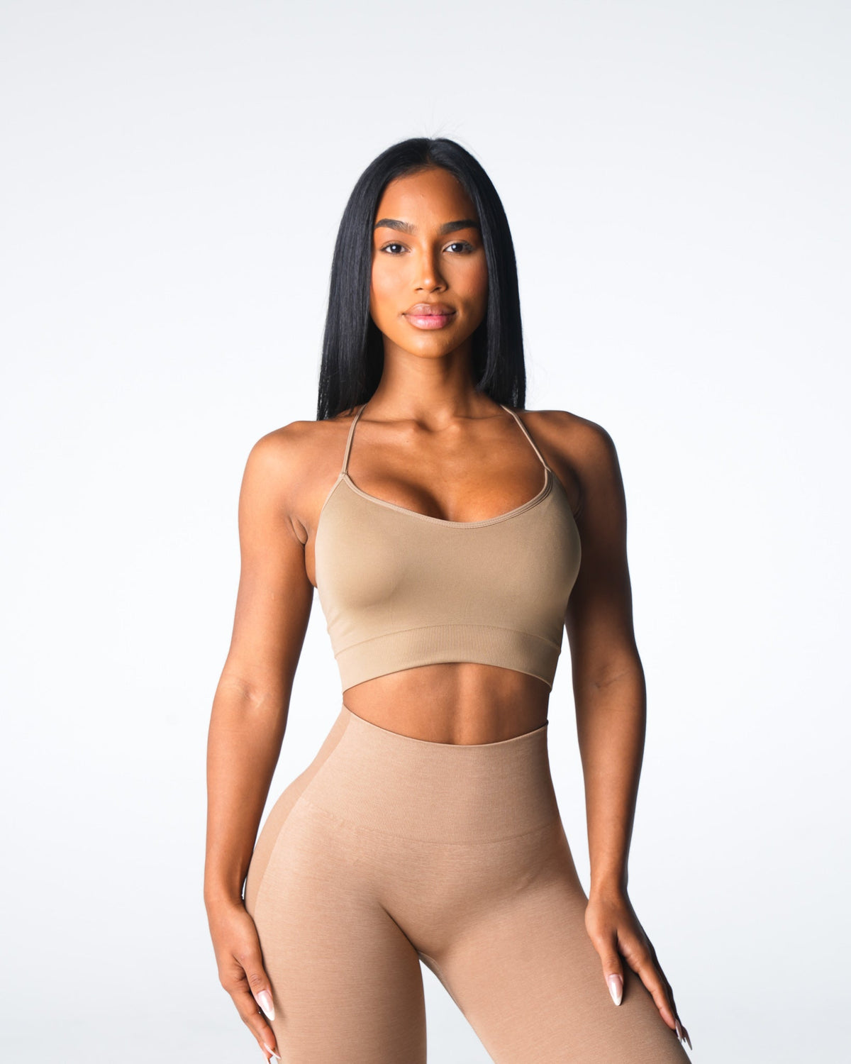 Women Beige Cascade Seamless Bra | NVGTN