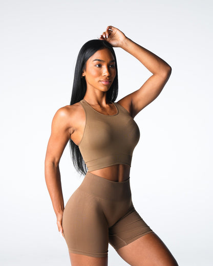 Women Toasted Almond Resilience Seamless Bra | NVGTN