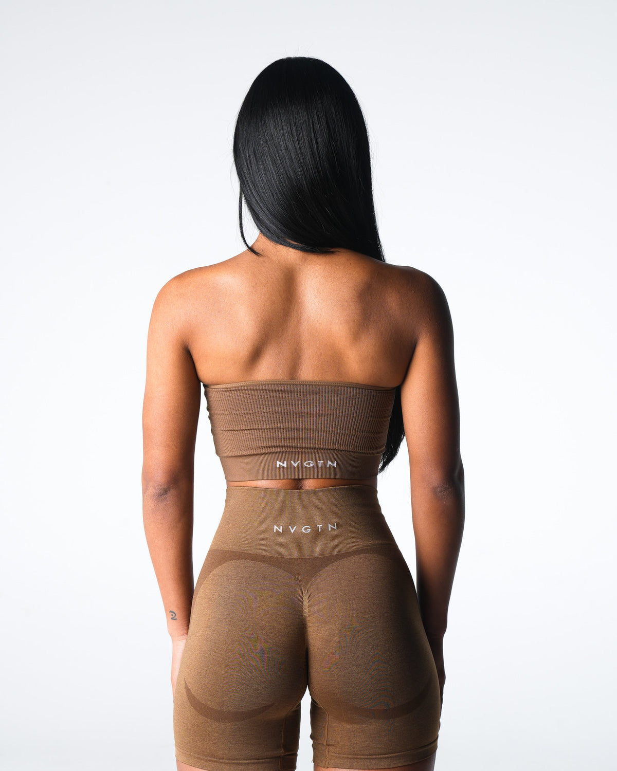 Women Mocha Conquer Ribbed Seamless Bra | NVGTN
