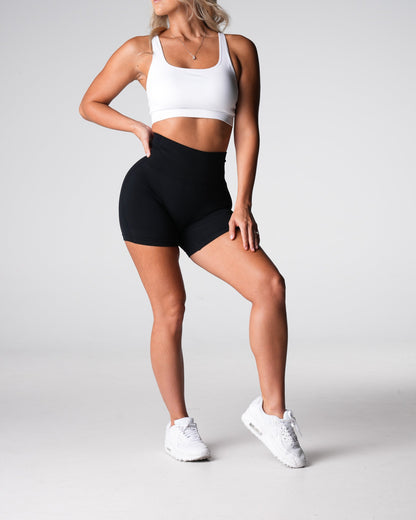 Women Black Performance Seamless Shorts | NVGTN