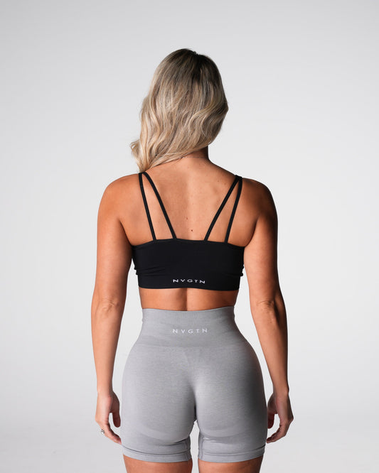 Women Black Bliss Seamless Bra | NVGTN