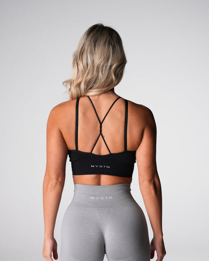 Women Black Strive Seamless Bra | NVGTN