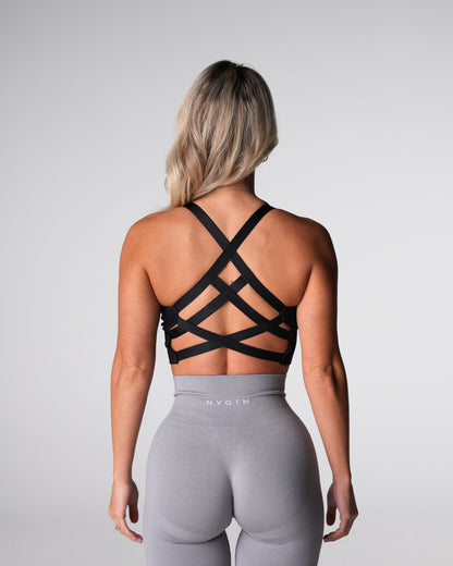 Women Black Enchant Seamless Bra | NVGTN