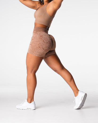 Women Sand Digital Seamless Shorts | NVGTN