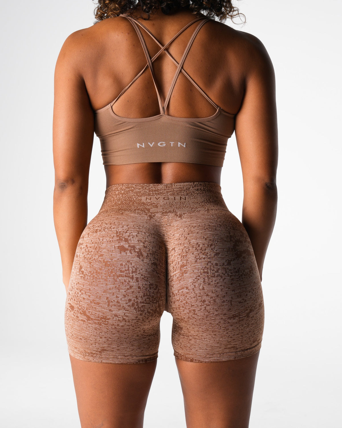Women Sand Digital Seamless Shorts | NVGTN