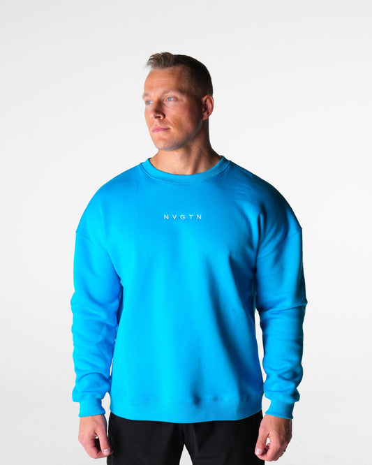 Men Oasis Blue Comfort Crew | NVGTN