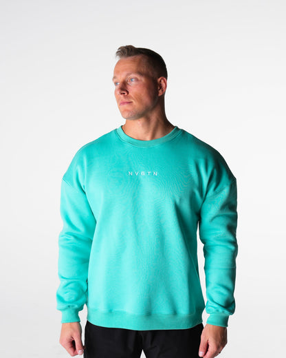 Men Turquoise Comfort Crew | NVGTN