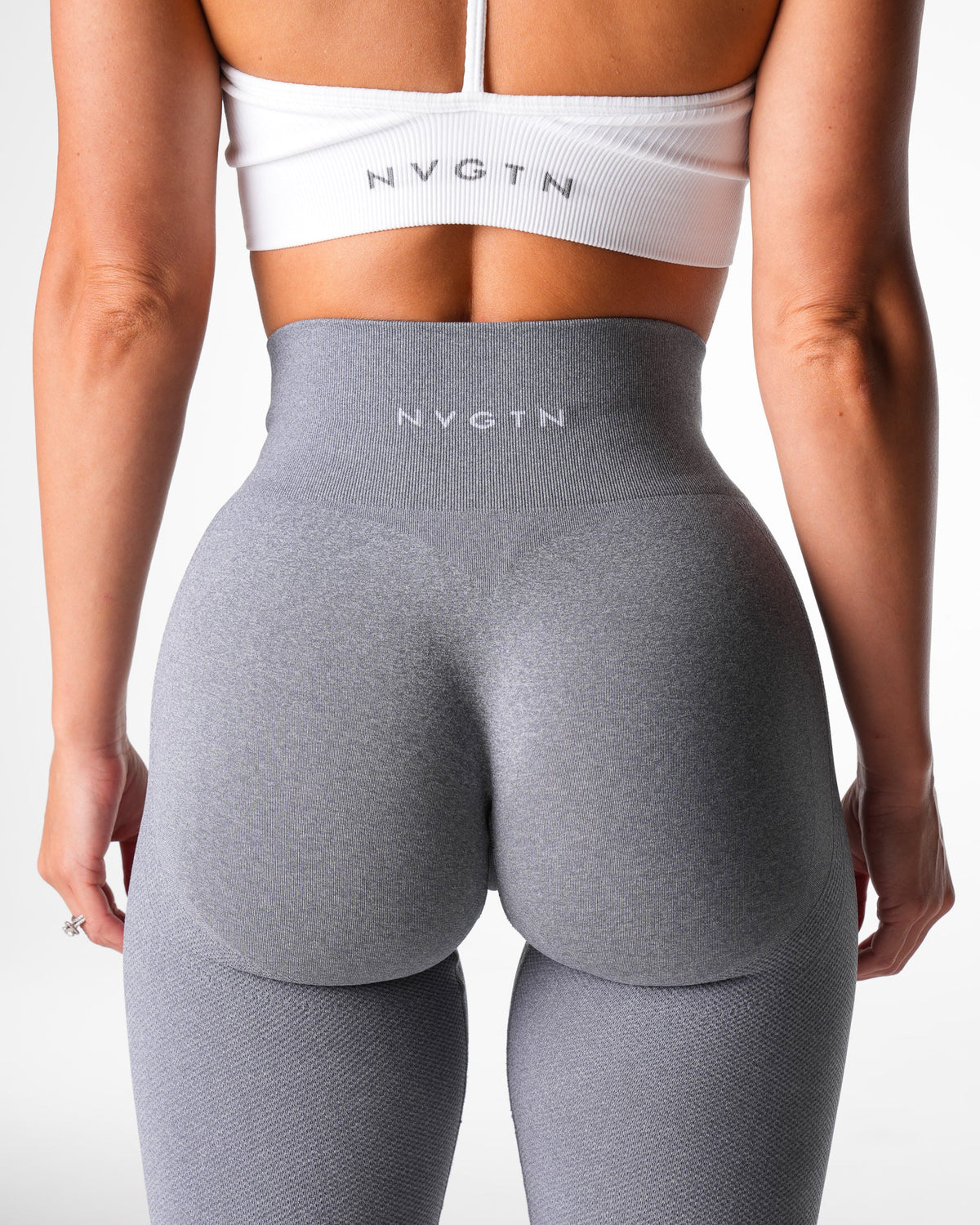 Women Grey Lift Seamless Leggings | NVGTN
