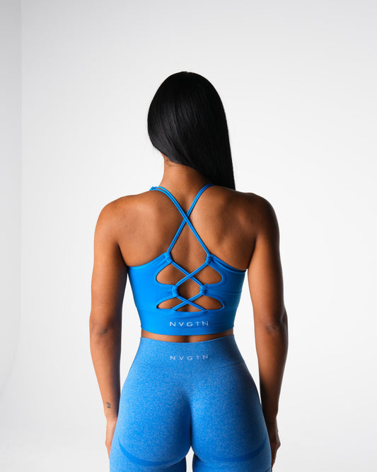 Women Ocean Blue Thrive Seamless Bra | NVGTN