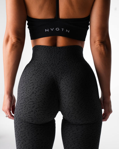 Women Black Zesty Seamless Leggings | NVGTN