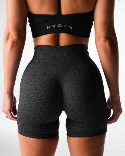 Women Black Zesty Seamless Shorts | NVGTN