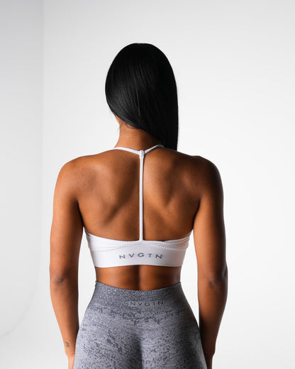 Women White Wander Seamless Bra | NVGTN