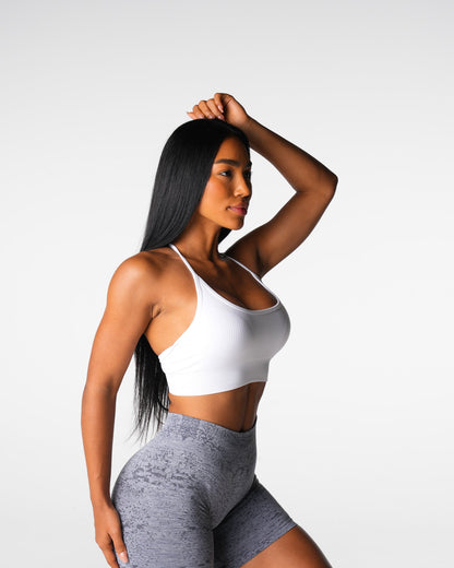 Women White Wander Seamless Bra | NVGTN