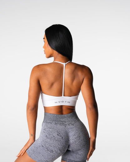 Women White Wander Seamless Bra | NVGTN