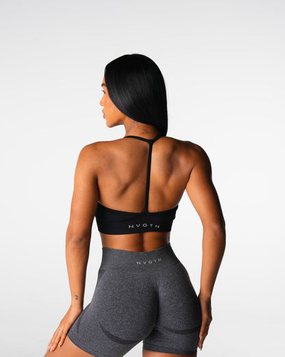Women Black Wander Seamless Bra | NVGTN