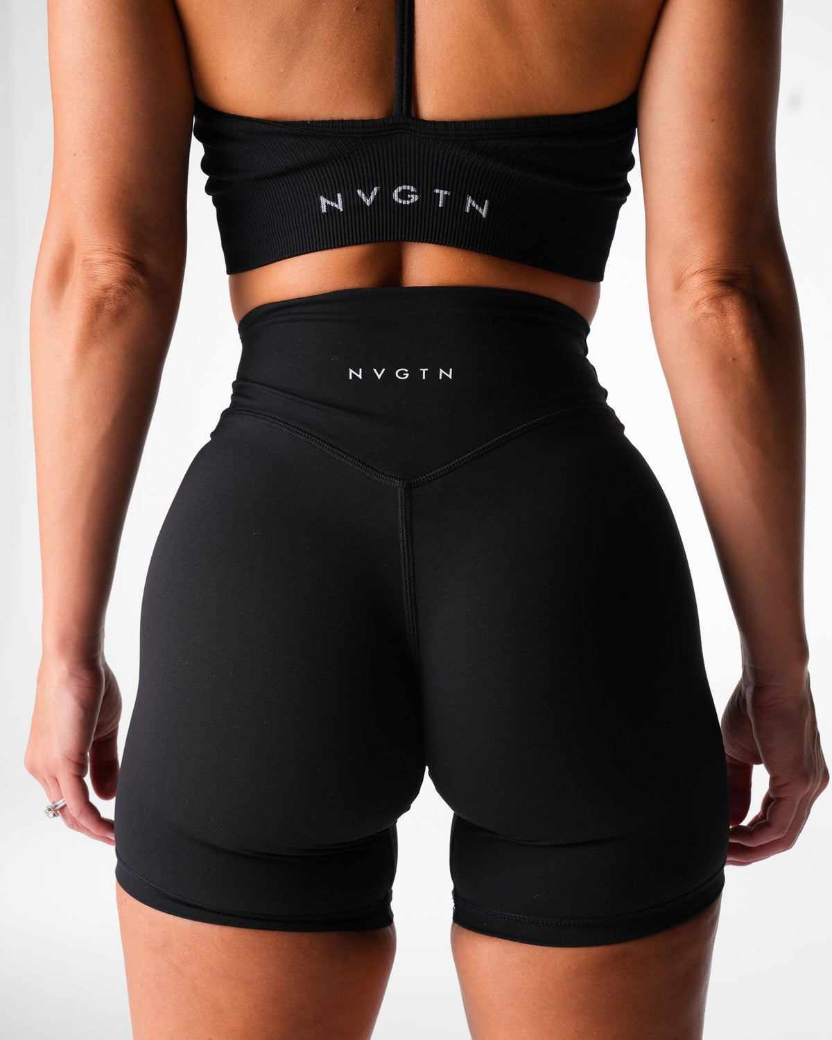 Women Black Effortless Shorts | NVGTN
