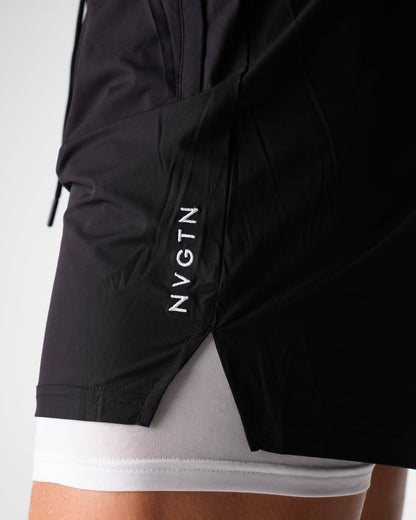 Men Black Voyager Shorts | NVGTN