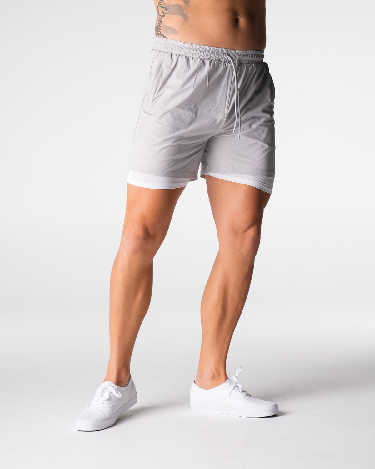 Men Light Grey Voyager Shorts | NVGTN