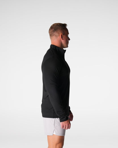 Men Black Skyline Quarter Zip | NVGTN