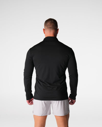 Men Black Skyline Quarter Zip | NVGTN