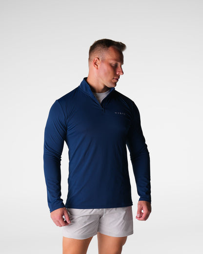 Men Navy Skyline Quarter Zip | NVGTN