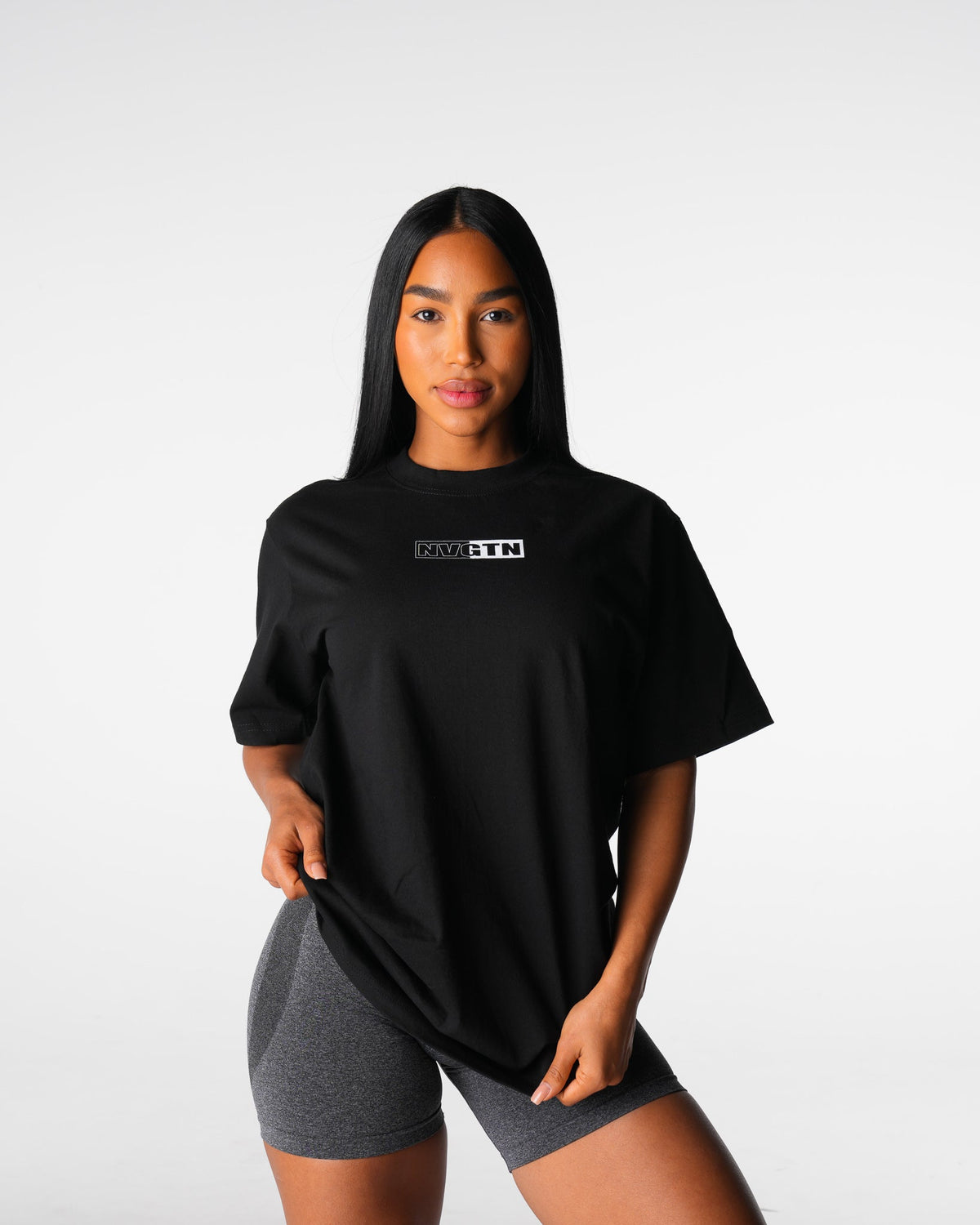 Women Black Muscle Mommy Graphic Tee | NVGTN