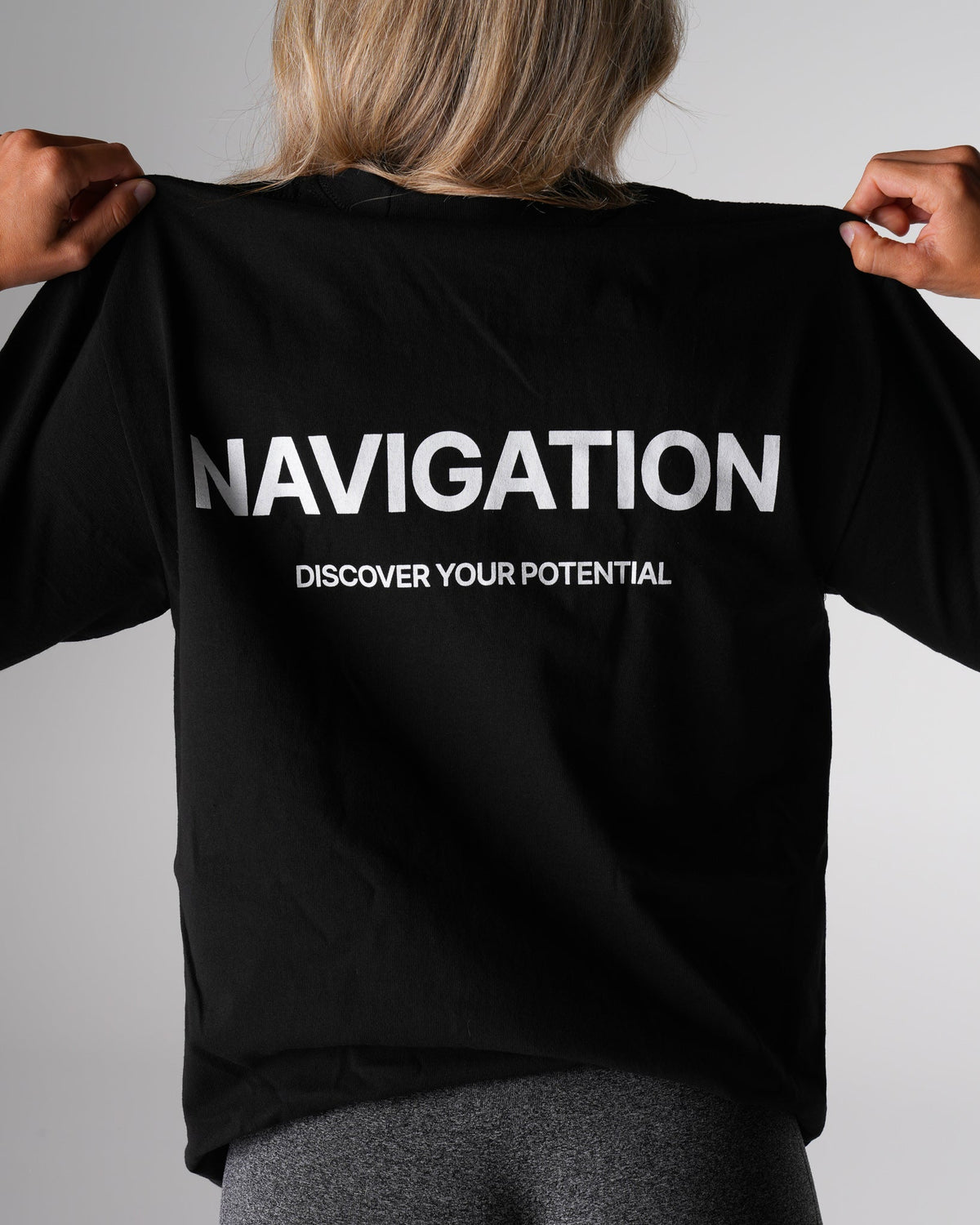 Women Black Navigation Graphic Tee | NVGTN