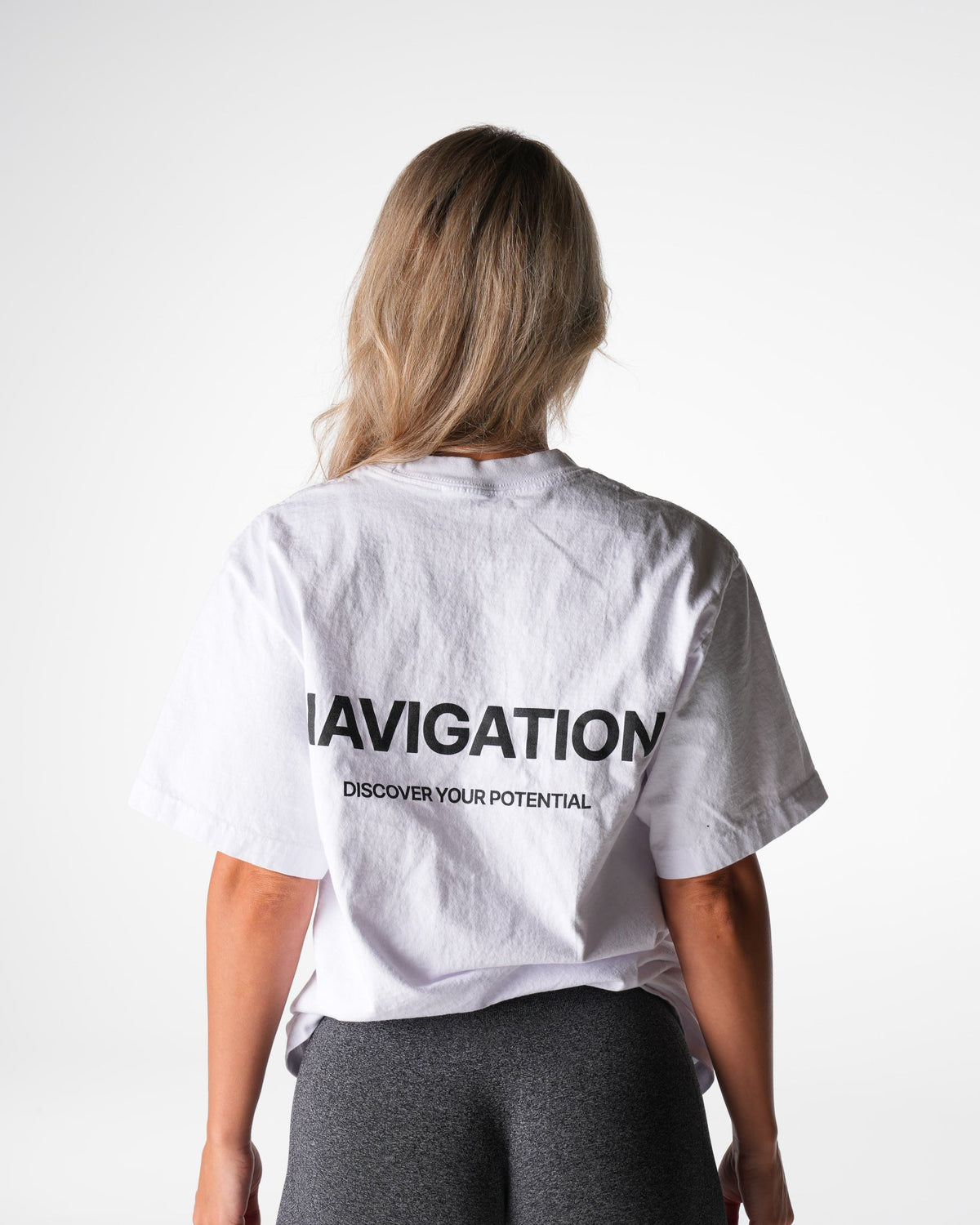 Women White Navigation Graphic Tee | NVGTN