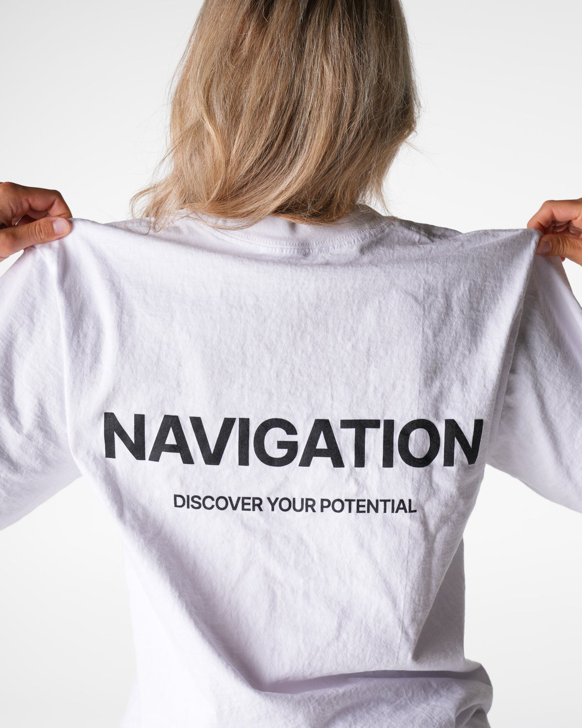 Women White Navigation Graphic Tee | NVGTN