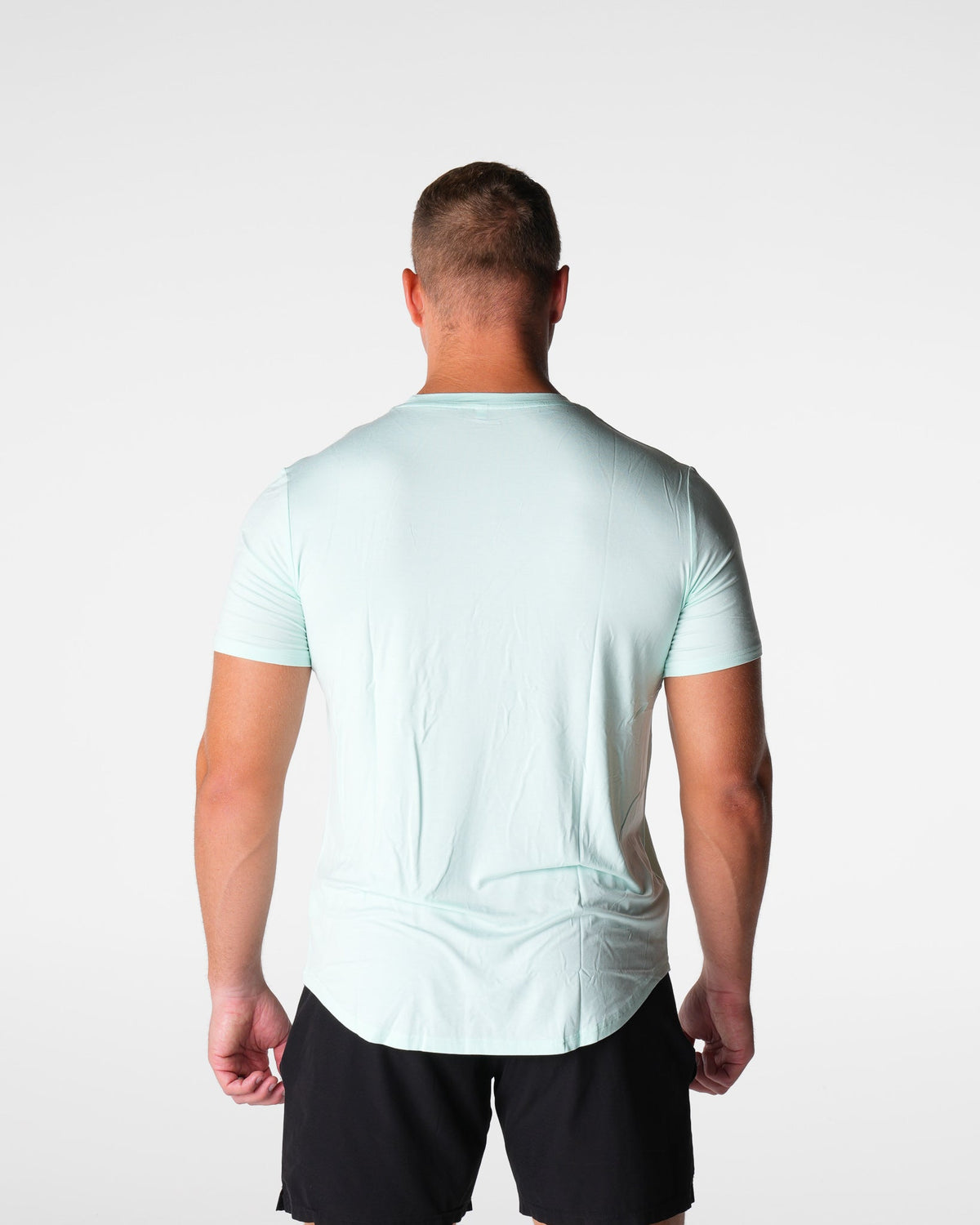 Men Light Green Tech Fitted Tee | NVGTN
