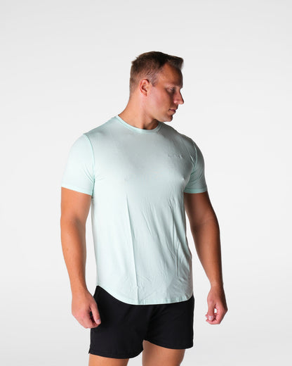 Men Light Green Tech Fitted Tee | NVGTN