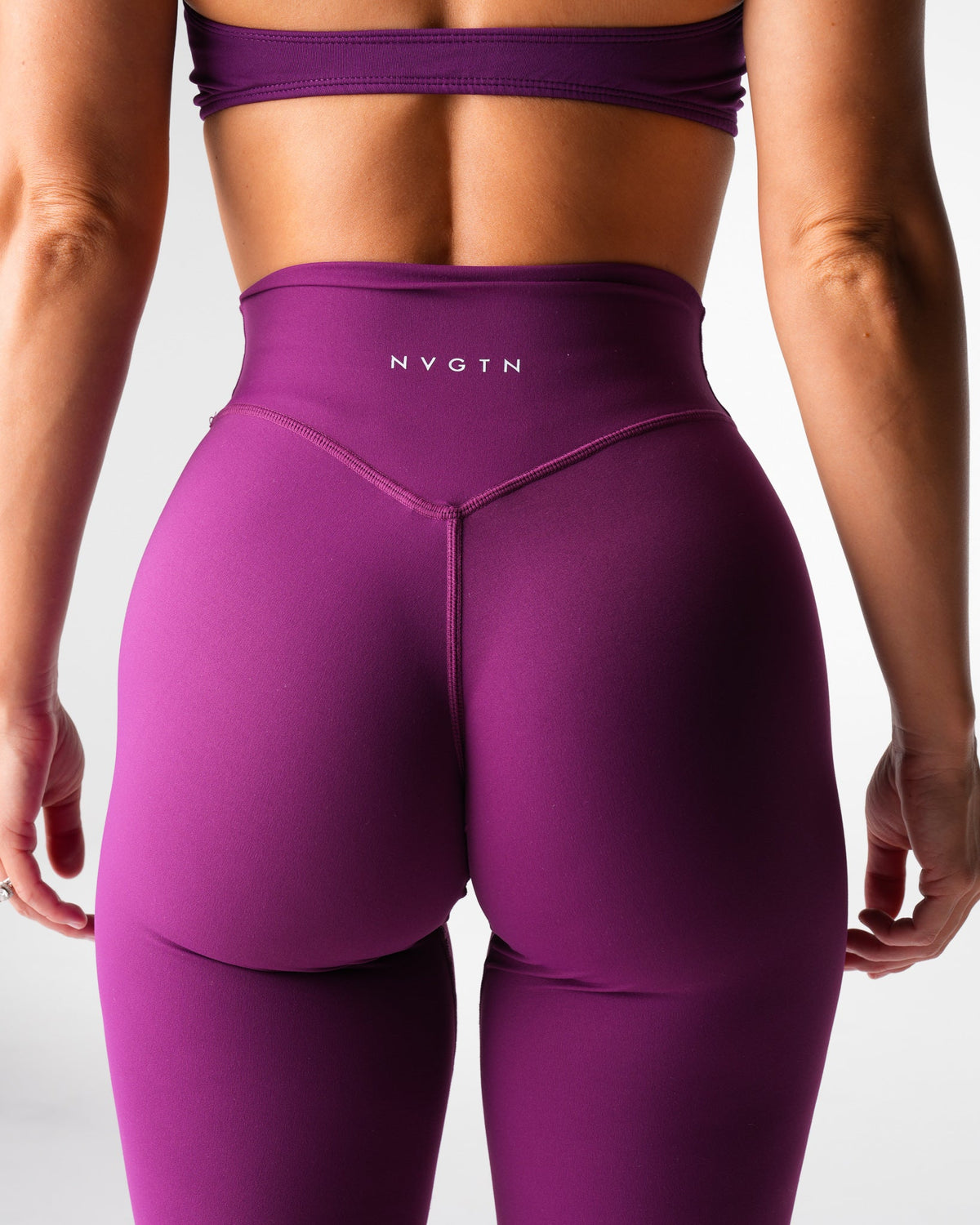 Women Deep Violet Effortless Flare Leggings | NVGTN