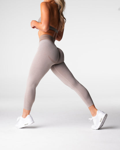 Women Taupe Knockout Seamless Leggings | NVGTN